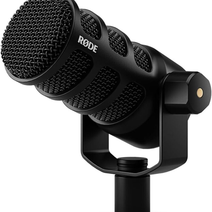 RØDE PodMic USB Versatile Dynamic Broadcast Microphone With XLR and USB Connectivity for Podcasting, Streaming, Gaming, Music-Making and Content Creation (Black)