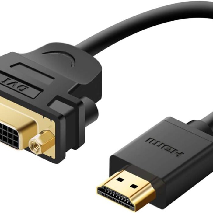 UGREEN HDMI to DVI 24+5 Male to Female Adapter Cable HDMI to DVI-I Video Converter Cord 1080P Compatible for Apple TV Box, HDTV, Xbox 360, PlayStation 4 PS3, Nintendo Switch, Plasma, DVD and Projector