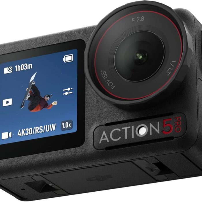 DJI Osmo Action 5 Pro Standard Combo, Waterproof Camera with 1/1.3" Sensor, 4K/120fps Video, Subject Tracking, Stabilization, Dual OLED Touchscreens, Action Camera 4K Ideal for Sports, Vlog